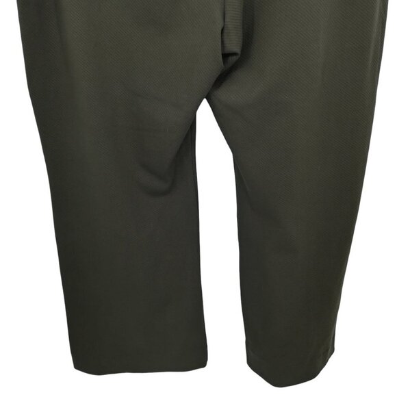 Cabi Academy Trousers Olive Green Side Zip High Waist Wide Leg Career Pockets - Picture 8 of 10